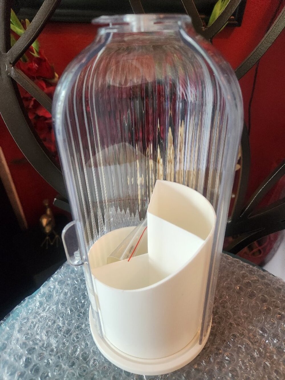 360° Rotating MAKEUP BRUSH Holder Organizer w/ Lid Dustproof Vanity Storage NIB